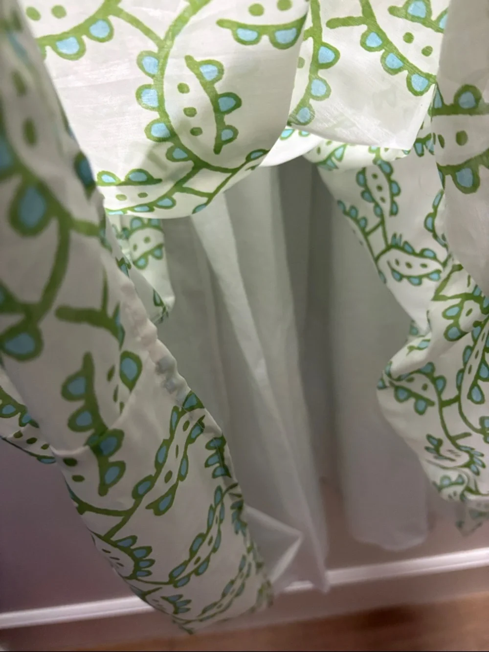 J.Marie Green Patterned Ruffle-Strap Maxi Dress - Picture 5 of 5